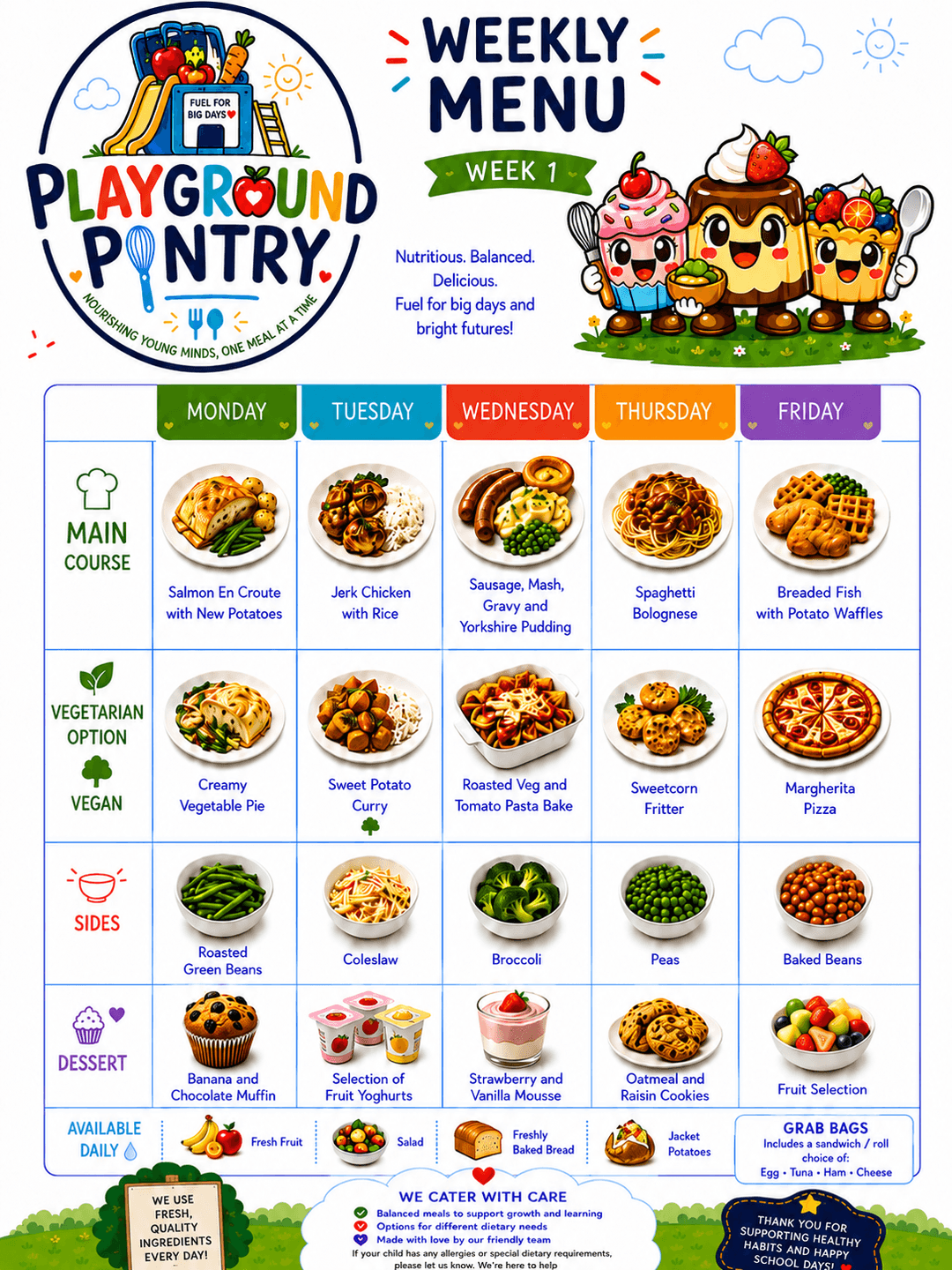 WEEK 1 menu