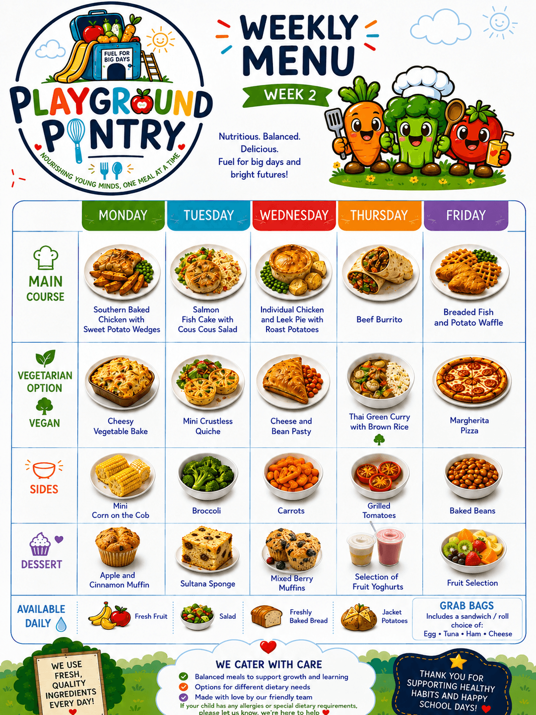 WEEK 2 menu