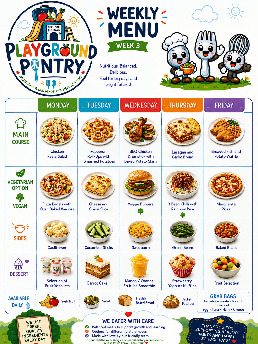 WEEK 3 menu